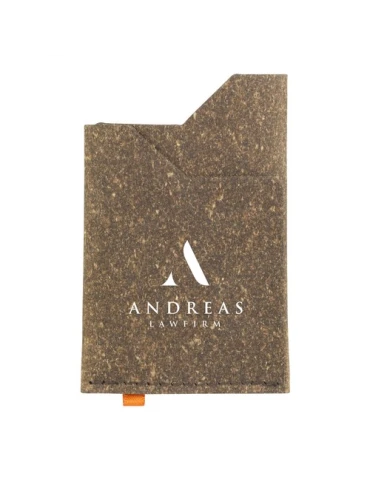 Recycled Leather Cardholder porte-cartes