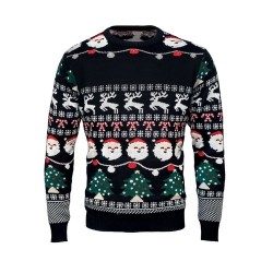 Pull LED de Noël L/XL - Brillez en Fête !