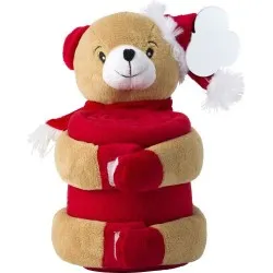 Peluche personnalisée avec plaid polaire - Andrew