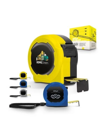 MESURE : METRE RUBAN JAUNE 5 m X 19 mm COQUE PLASTIQUE