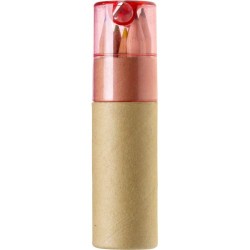 Tube de 6 Crayons Libbie avec Taille-Crayon