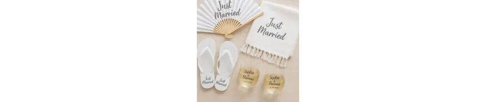Objets personnalisés pas cher pour mariage et cérémonie