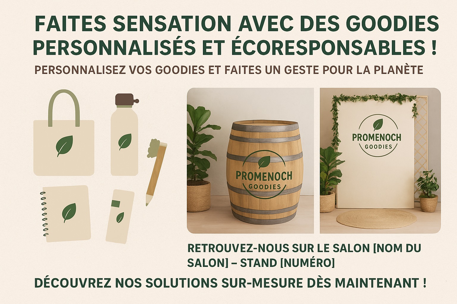 Goodies pour salons professionnels